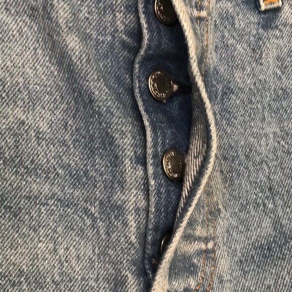 Levi's Classic 501 Button Fly Distressed Jeans - Picture 6 of 10